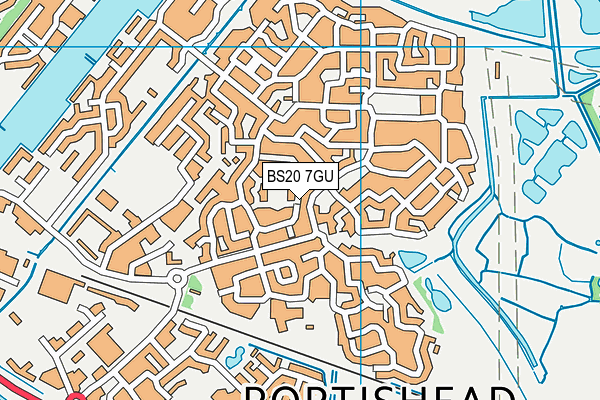 BS20 7GU map - OS VectorMap District (Ordnance Survey)