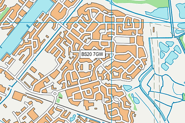 BS20 7GW map - OS VectorMap District (Ordnance Survey)