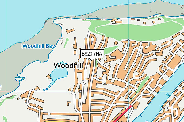 BS20 7HA map - OS VectorMap District (Ordnance Survey)