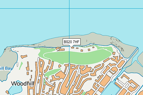 BS20 7HF map - OS VectorMap District (Ordnance Survey)