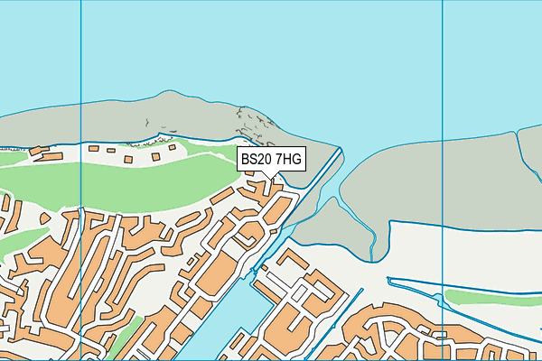 BS20 7HG map - OS VectorMap District (Ordnance Survey)