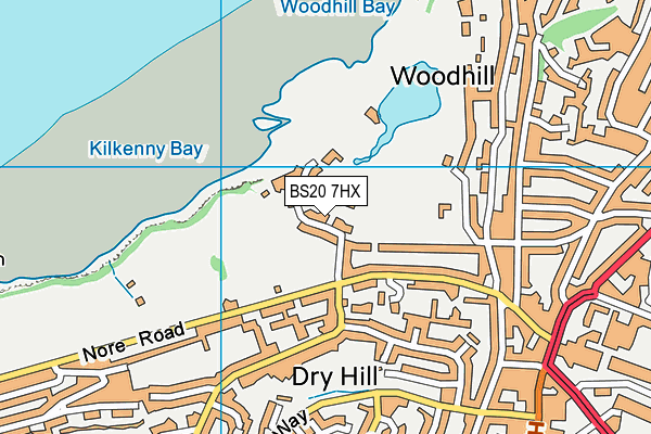 BS20 7HX map - OS VectorMap District (Ordnance Survey)