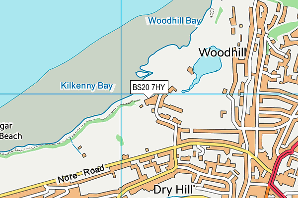 BS20 7HY map - OS VectorMap District (Ordnance Survey)