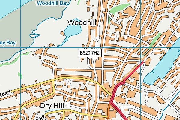 BS20 7HZ map - OS VectorMap District (Ordnance Survey)