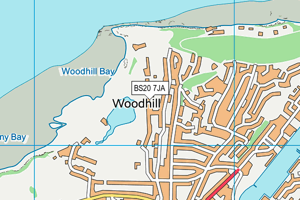 Portishead Cricket Club map (BS20 7JA) - OS VectorMap District (Ordnance Survey)