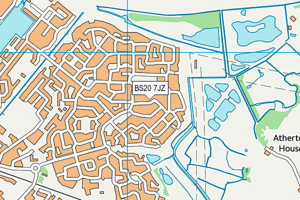 BS20 7JZ map - OS VectorMap District (Ordnance Survey)