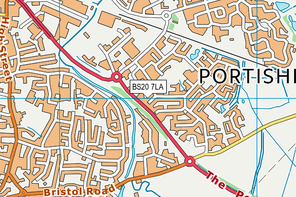 BS20 7LA map - OS VectorMap District (Ordnance Survey)