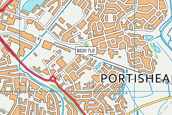 BS20 7LE map - OS VectorMap District (Ordnance Survey)