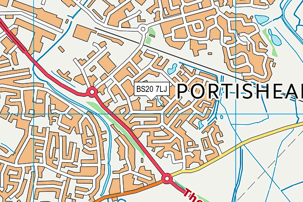 BS20 7LJ map - OS VectorMap District (Ordnance Survey)