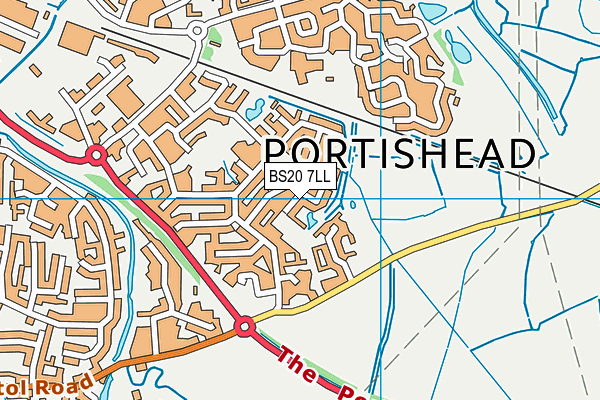 BS20 7LL map - OS VectorMap District (Ordnance Survey)