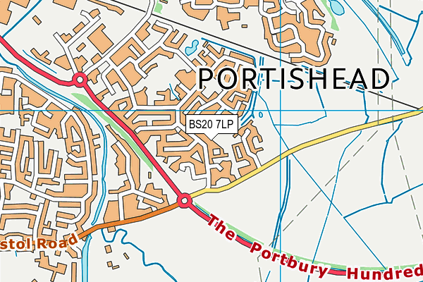 BS20 7LP map - OS VectorMap District (Ordnance Survey)