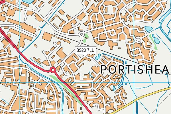 BS20 7LU map - OS VectorMap District (Ordnance Survey)