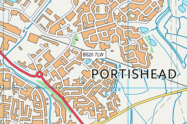 Map of PORTISHEAD WASP (WHEELS AND SKATE PARK) CIC at district scale