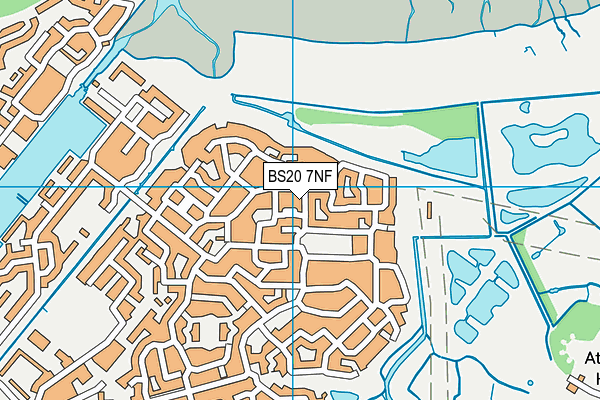 BS20 7NF map - OS VectorMap District (Ordnance Survey)