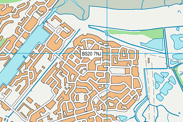 BS20 7NJ map - OS VectorMap District (Ordnance Survey)