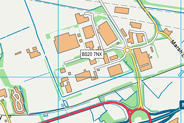 BS20 7NX map - OS VectorMap District (Ordnance Survey)