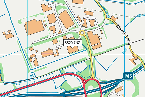 BS20 7NZ map - OS VectorMap District (Ordnance Survey)