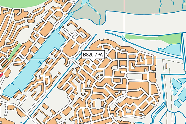BS20 7PA map - OS VectorMap District (Ordnance Survey)