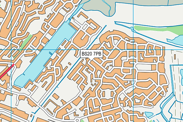 BS20 7PB map - OS VectorMap District (Ordnance Survey)