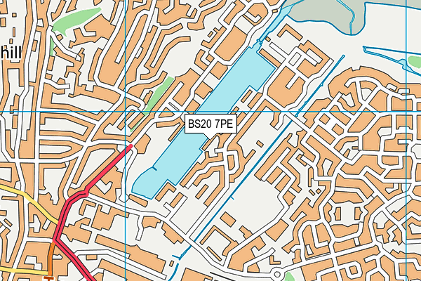 BS20 7PE map - OS VectorMap District (Ordnance Survey)