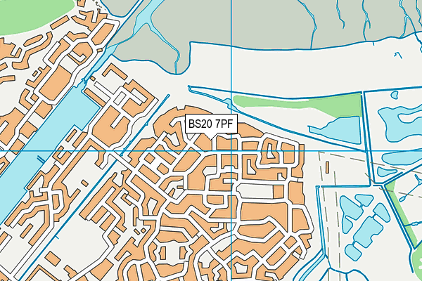 BS20 7PF map - OS VectorMap District (Ordnance Survey)