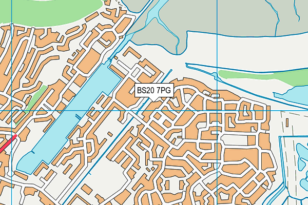 BS20 7PG map - OS VectorMap District (Ordnance Survey)