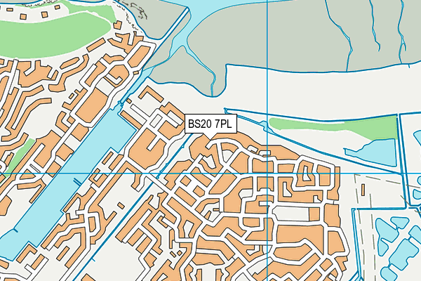 BS20 7PL map - OS VectorMap District (Ordnance Survey)