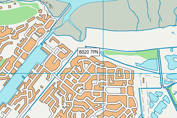 BS20 7PN map - OS VectorMap District (Ordnance Survey)