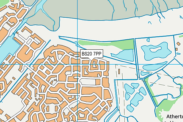 BS20 7PP map - OS VectorMap District (Ordnance Survey)