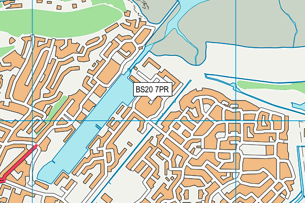 BS20 7PR map - OS VectorMap District (Ordnance Survey)