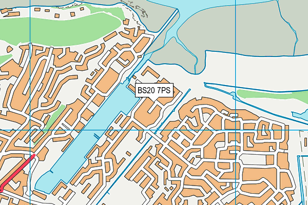 BS20 7PS map - OS VectorMap District (Ordnance Survey)