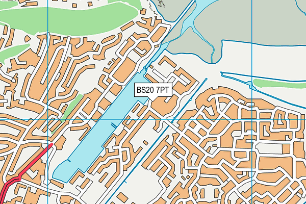 BS20 7PT map - OS VectorMap District (Ordnance Survey)