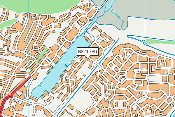 BS20 7PU map - OS VectorMap District (Ordnance Survey)