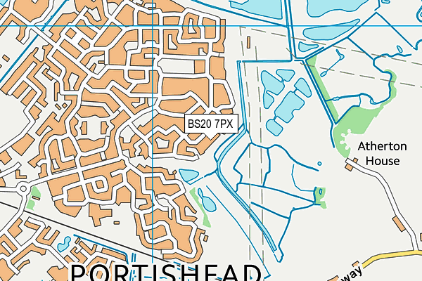 BS20 7PX map - OS VectorMap District (Ordnance Survey)