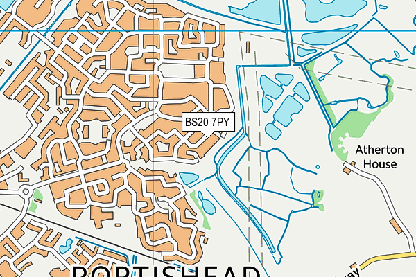 BS20 7PY map - OS VectorMap District (Ordnance Survey)