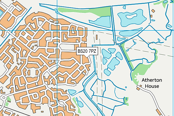 BS20 7PZ map - OS VectorMap District (Ordnance Survey)
