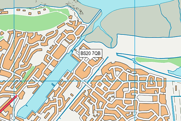 BS20 7QB map - OS VectorMap District (Ordnance Survey)
