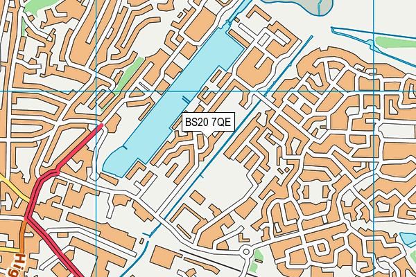 BS20 7QE map - OS VectorMap District (Ordnance Survey)