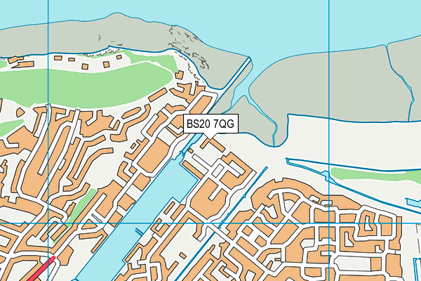 BS20 7QG map - OS VectorMap District (Ordnance Survey)