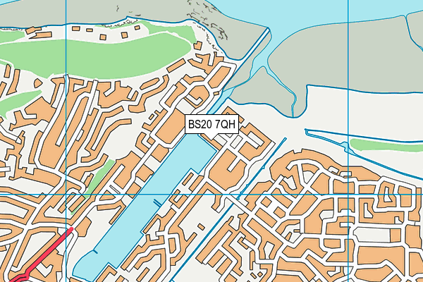 BS20 7QH map - OS VectorMap District (Ordnance Survey)