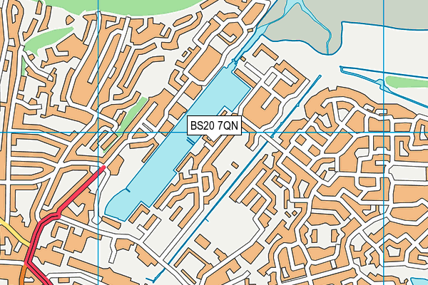 BS20 7QN map - OS VectorMap District (Ordnance Survey)