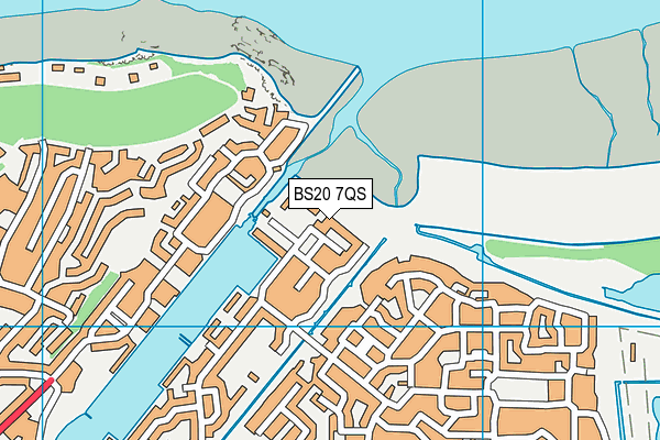 BS20 7QS map - OS VectorMap District (Ordnance Survey)