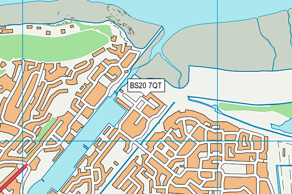 BS20 7QT map - OS VectorMap District (Ordnance Survey)