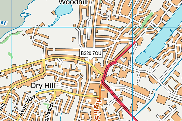 BS20 7QU map - OS VectorMap District (Ordnance Survey)