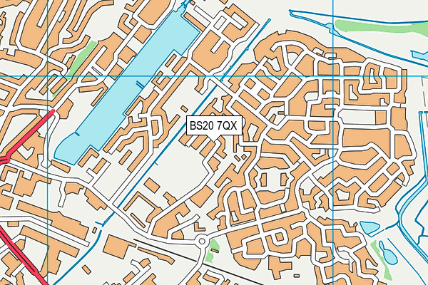 BS20 7QX map - OS VectorMap District (Ordnance Survey)