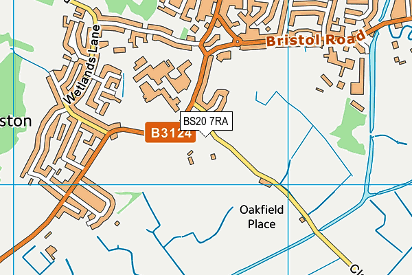 BS20 7RA map - OS VectorMap District (Ordnance Survey)