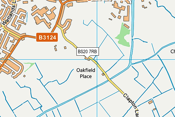 BS20 7RB map - OS VectorMap District (Ordnance Survey)