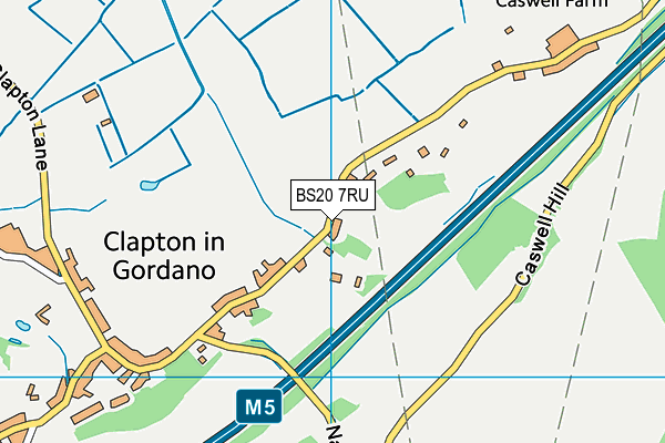 BS20 7RU map - OS VectorMap District (Ordnance Survey)