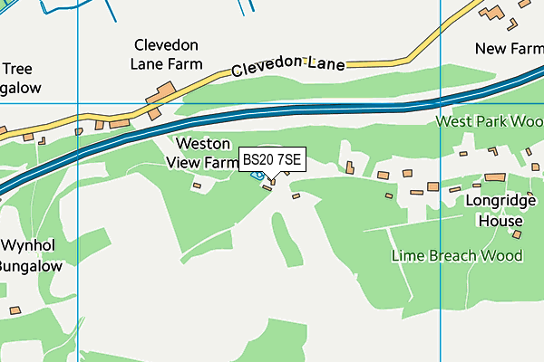 BS20 7SE map - OS VectorMap District (Ordnance Survey)