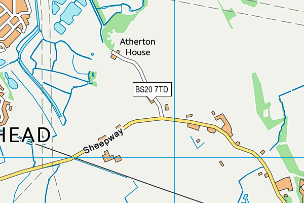 BS20 7TD map - OS VectorMap District (Ordnance Survey)